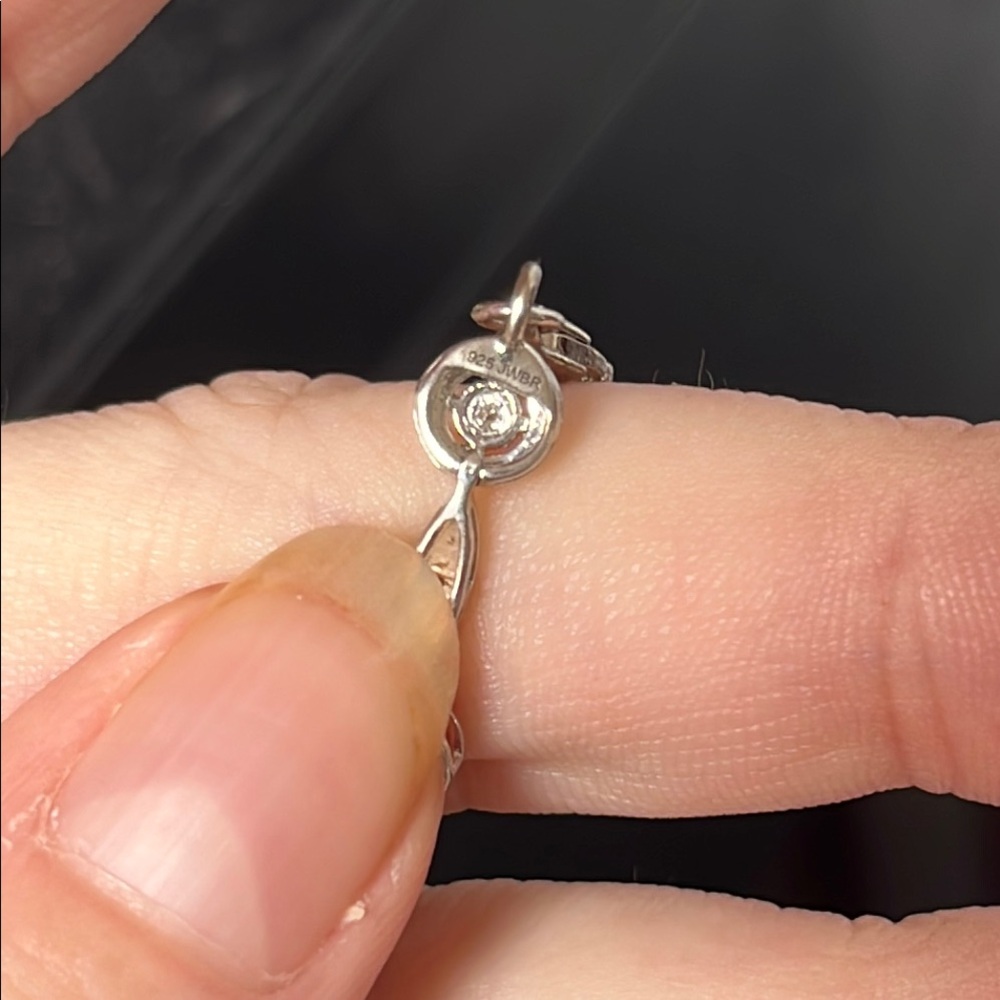Kay Jewelers Silver Tennis Bracelet with real diamonds - Picture 7 of 12